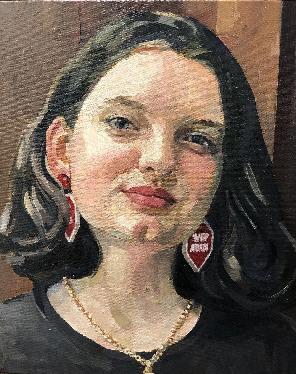 GIRL WITH A RED EARRING